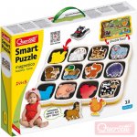 QUERCETTI Baby Smart Puzzle magnetické vkládací Farma 12 dílků oboustranné 2v1 – Zbozi.Blesk.cz