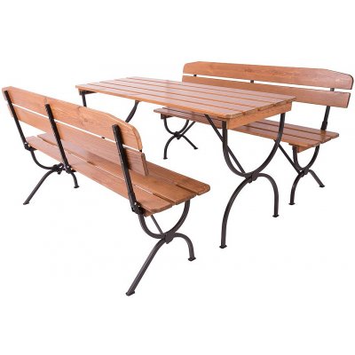 DEOKORK Dřevěná zahradní sestava NAXOS 1+2 (180 cm) – Hledejceny.cz
