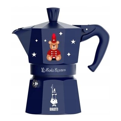 Bialetti Moka konvička Moka Express Joyful Christmas 3 modrá – Hledejceny.cz