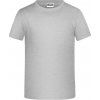 Dětské tričko James Nicholson dětské chlapecké tričko Basic Boy šedý melír