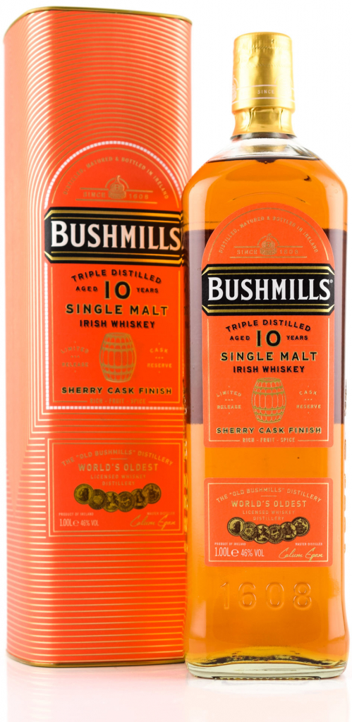 Bushmills Sherry Cask 10y 46% 1 l (holá láhev)