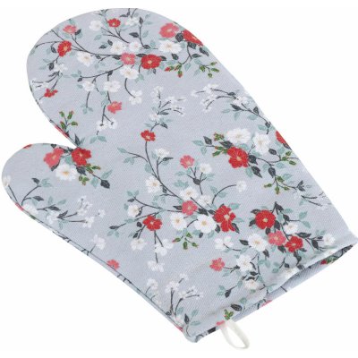 Bellatex Kuchyňská chňapka DITA 402, KVÍTÍ NA ŠEDÉ, 28x18cm – Sleviste.cz