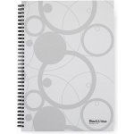 KARTON P+P Blok kroužkový A4 "Black and White" bílý – Zboží Živě