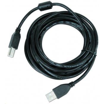 Gembird CCF-USB2-AMBM-6 Kabel USB 2.0 A-B propojovací 1,8m Premium (černý, ferit, zlacené kontakty)