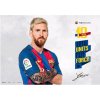 CurePink Podložka na stůl FC Barcelona: Messi 2017 49,5 cmx34,5 cm