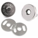 Pro Háčkování Magnetické zapínání kulaté 18 mm, nikl – Sleviste.cz