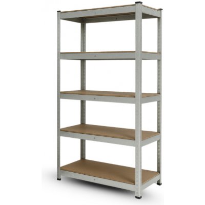 Bezšroubový regál 180x80x40 - pozinkovaný - 5 polic – Zboží Mobilmania