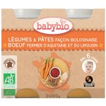 Babybio zelenina s těstovinami na boloňský způsob s hovězím masem 2 x 200 g – Zboží Mobilmania