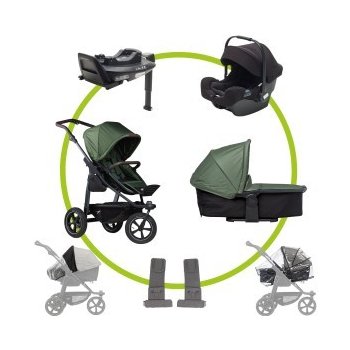 TFK Mono2 combi pushchair air wheel olive 2024