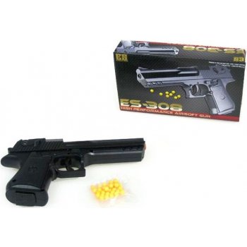 Mikro Trading Pistole na kuličky plast 22 cm s kuličkami na kartě