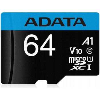 ADATA microSDXC 64 GB UHS-I U1 AUSDX64GUICL10A1-RA1