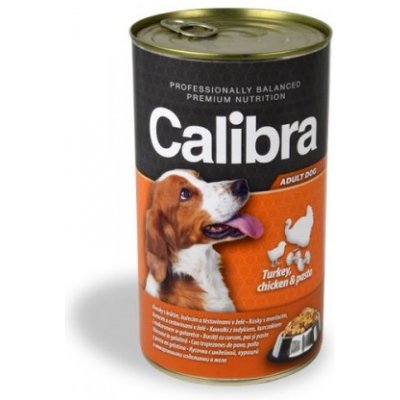 Calibra Dog konz.-krůta & kuřecí & těstoviny v želé 1,24 kg – Hledejceny.cz