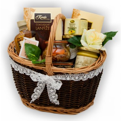 Svatební košík se zlatým dekorováním – Zboží Mobilmania