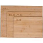 ALPINA Prkénko na krájení bambus sada 3ks ED-223860 – Zboží Dáma