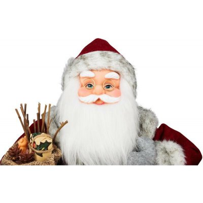 Dekorácia MagicHome Santa s lampášom, červený, 46 cm – Hledejceny.cz