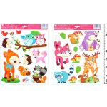 Anděl 10174 Samolepky na zeď lesní zvířátka 33 x 29 cm – Zboží Dáma