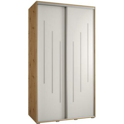 DobreSny DAVOS 8 140 cm DUB Artisan / bílá / stříbrné – Hledejceny.cz