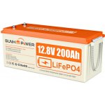 SUN POWER LiFePo4 12V 200Ah – Zboží Mobilmania