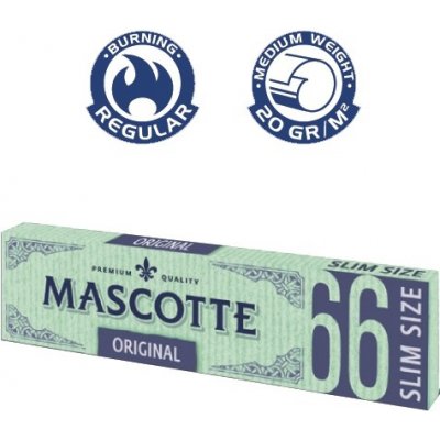 Mascotte papírky slim 66 50 ks – Zboží Dáma