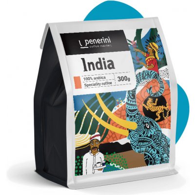 Penerini India Bababudan 100% arabika zrnková 0,3 kg – Hledejceny.cz
