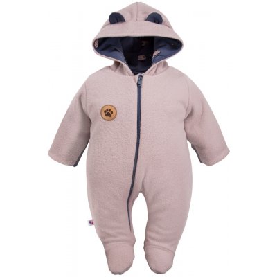 EEVI Kojenecký fleecový overal RUN&FUN béžový – Zboží Dáma