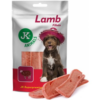 JK Animals Meat Snack Lamb fillets, 91% sušené jehněčí maso 80 g – Zboží Mobilmania