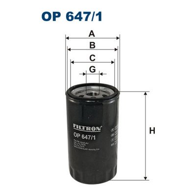 Olejový filtr Filtron OP647/1 – Hledejceny.cz