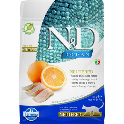 N&D OCEAN GF Adult Herring & Orange 0,3 kg – Zboží Mobilmania