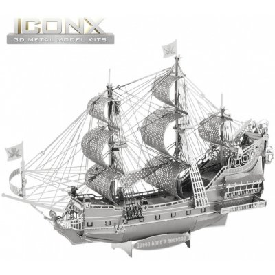 Metal Earth 3D puzzle Plachetnice Queen Anne´s Revenge (ICONX) 50 ks