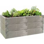 Juwel Vysoký záhon Timber plast 130 x 60 x 60 cm 20471 – Hledejceny.cz