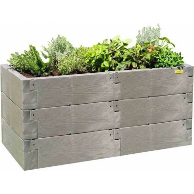 Juwel Vysoký záhon Timber plast 130 x 60 x 60 cm 20471 – Hledejceny.cz