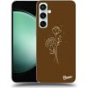 Pouzdro a kryt na mobilní telefon Samsung Picasee Ultimate Case Samsung Galaxy S23 FE Brown flowers