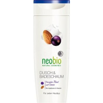 Neobio sprchový gel & pěna do koupele Bio Acai a Mandle 250 ml