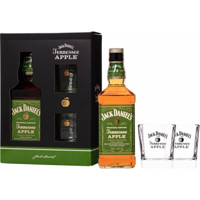 Jack Daniel's Apple 40% 0,7 l (dárkové balení 2 sklenice) – Zbozi.Blesk.cz