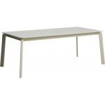 Kave Home hliníkový rozkládací zahradní stůl Brela 205/287 x 100 cm Krémový – Hledejceny.cz