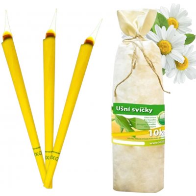 HOXI Ušní svíčky v plátěném sáčku 10 ks heřmánek – Zboží Dáma