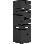 HOMCOM Kovový stojan na deštníky se 4 háčky 15,5 x 15,5 x 49 cm | černý – Zboží Dáma