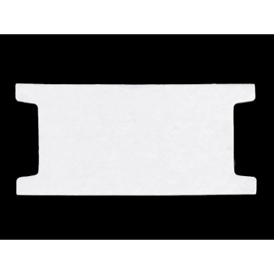 Prima-obchod Papírová karta 6,5x14 cm s výřezem, barva bílá – Sleviste.cz