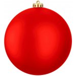 LAALU Vánoční ozdoby koule červená matná průměr 20 cm – Zboží Mobilmania