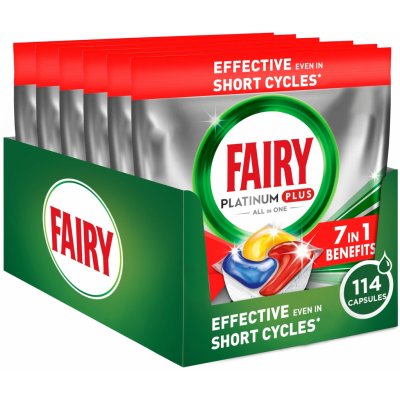 Fairy Platinum Plus All In One Kapsle do myčky 114 ks – Zboží Mobilmania