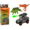 Auta, bagry, technika Lean Toys Dinosauři Set Car Rocket Green