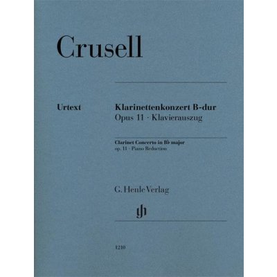 Bernhard Henrik Crusell Clarinet Concerto B flat major op. 11 noty na klarinet, klavír – Zboží Mobilmania