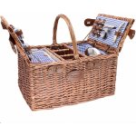 Les Jardins de la Comtesse Piknikový koš Saint-Germain Vichy pro 4 osoby Zelená – Zboží Mobilmania