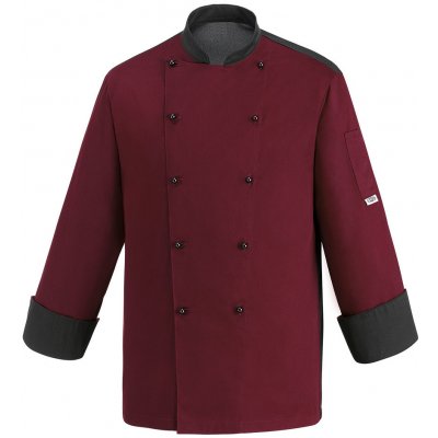 Egochef s lemováním dlhý rukáv bordový S – Zboží Dáma