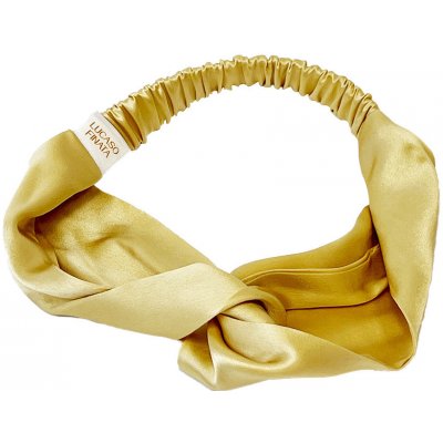 Lucaso Finata Hedvábná čelenka do vlasů - Royal Gold – Zboží Dáma