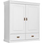 AV interiery Prádelník Piemonte 130x50x142 bílá, provensálský styl – Zboží Dáma