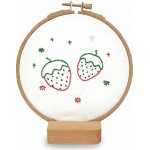 Stoklasa Dětská vyšívací sada s předtištěným motivem 940199/9 jahody průměr 11cm – Zboží Dáma