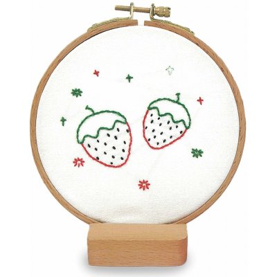 Stoklasa Dětská vyšívací sada s předtištěným motivem 940199/9 jahody průměr 11cm – Zboží Dáma
