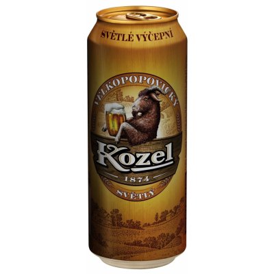 Kozel Světlý 10° 0,5 l (plech) – Sleviste.cz