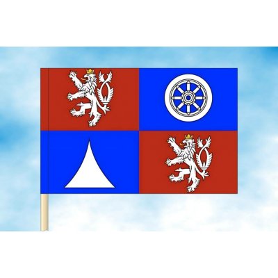 LIBEA, s.r.o. Vlajka Libereckého kraje Rozměr: 30×45 cm, Uchycení: Návlek na žerď – Hledejceny.cz